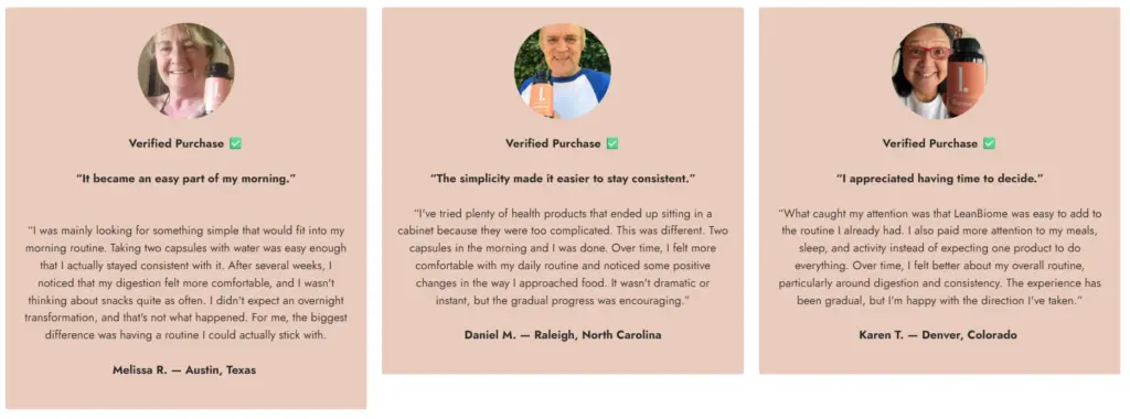 LeanBiome product quality and manufacturing information from the reference offer